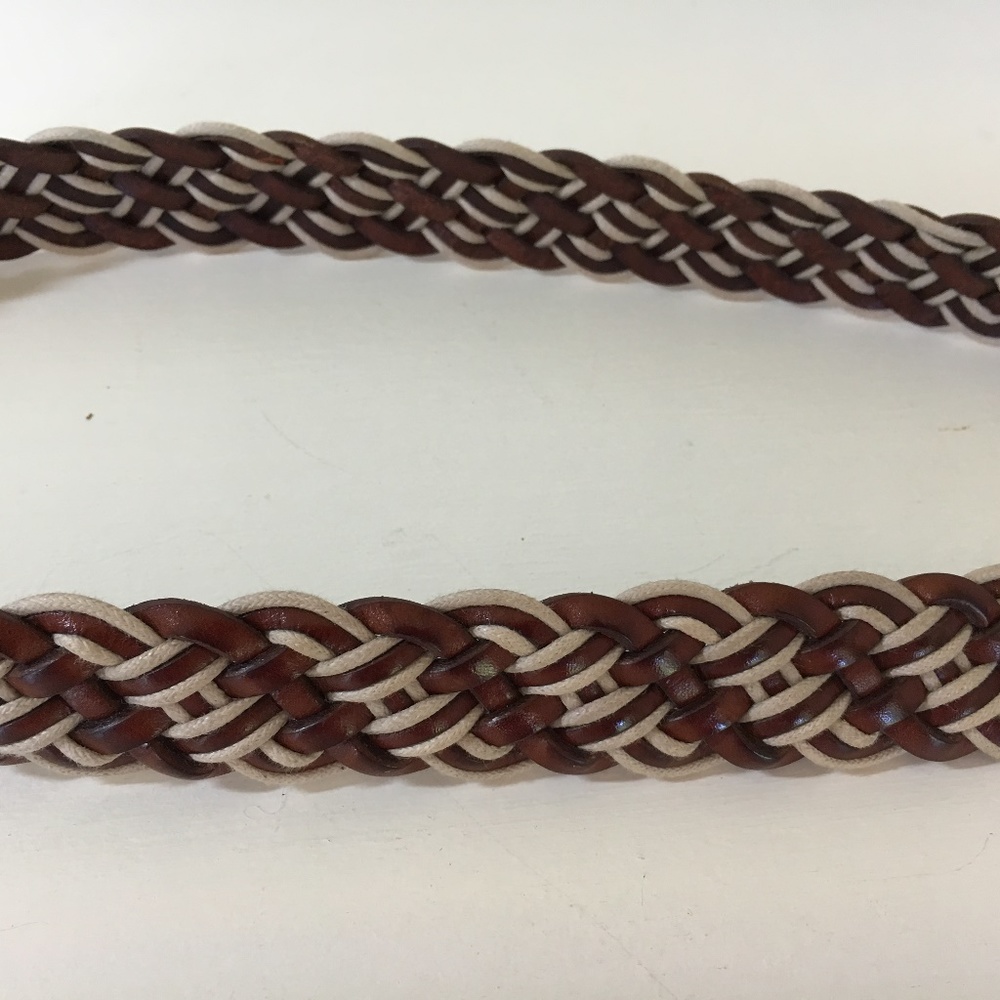 Talbots Medium Braided Cord and Leather Belt - Picture 4 of 5